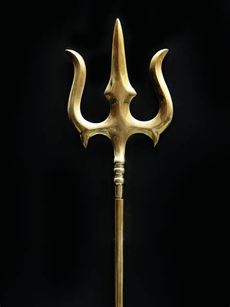 Trishula, trident, the weapon of Lord Shiva, divine .